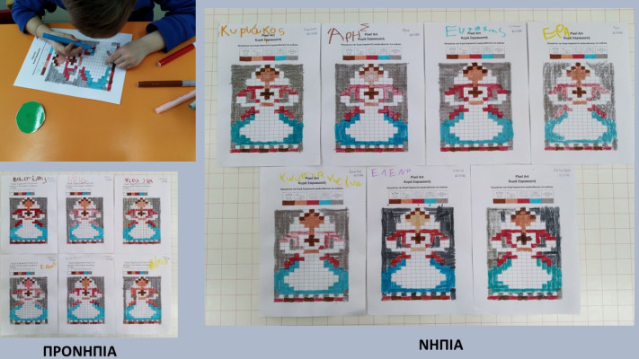 Κυρά Σαρακοστή pixel art